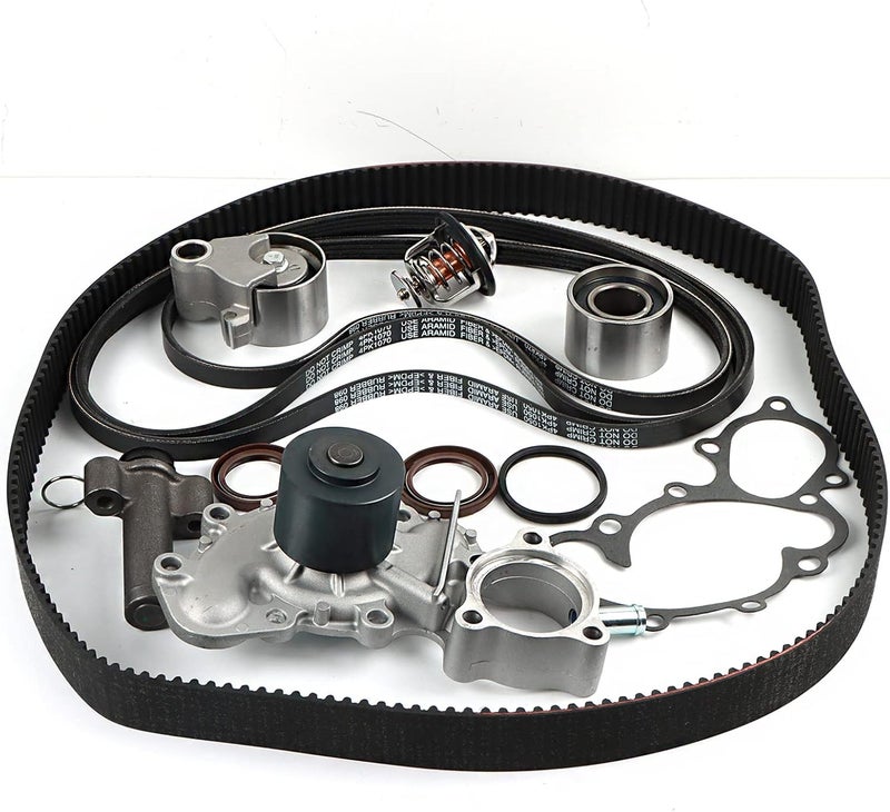 Daysyore 3.4L Engine Timing Belt Kit - with Water Pump Fits for 4RUNNER TACOMA TUNDRA 3.4L V6 Engine Timing Belt Water Pump Kit, 1-Year Warranty - Image 1